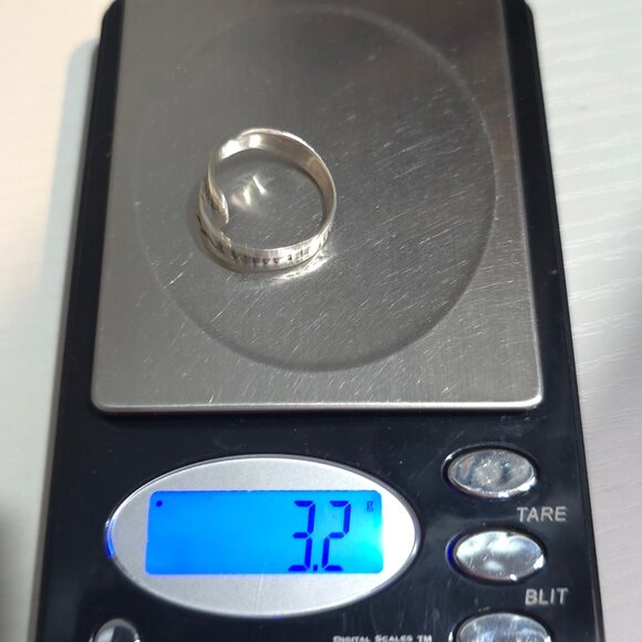 Size 9 Sterling Silver I Will Remain Faithful Ring A172 - Picture 9 of 9